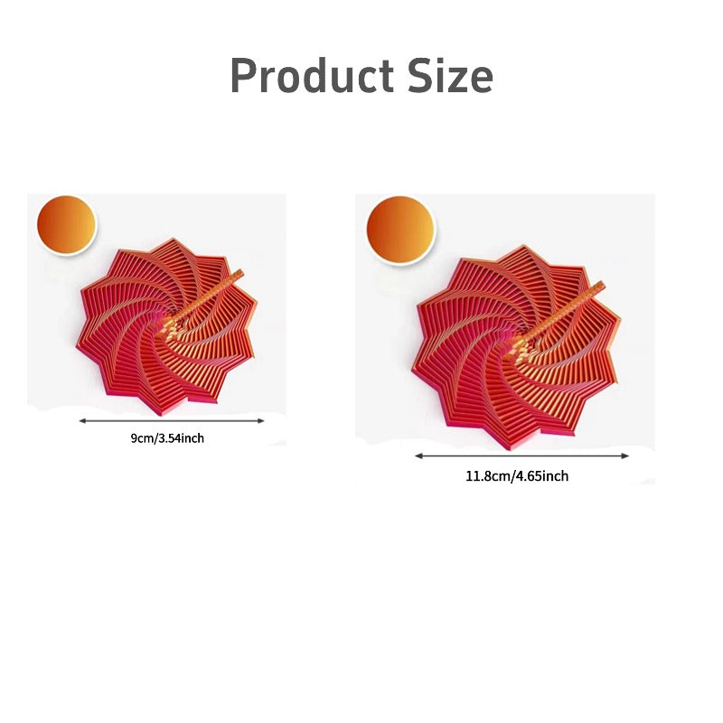 3D printed spinning top tower - product size small 9cm large 11.8cm