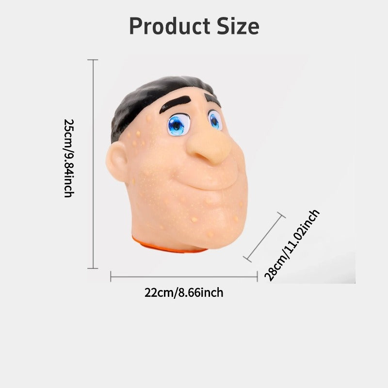 Funny Big Head Pimple Popping Sensory Squeeze Toy, Novelty Fidget Stress Relief Gift