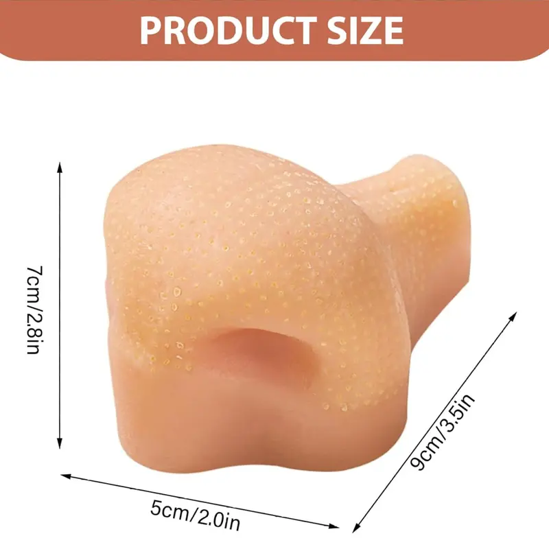 Strawberry nose squeeze toy - product size 5x9x7cm
