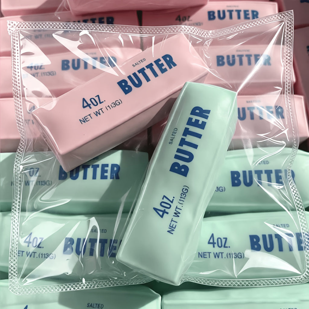Handmade Crunchy Butter Squishy Fidget Toy, Sensory Stress Relief Novelty Gift