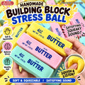 Handmade Crunchy Butter Squishy Fidget Toy, Sensory Stress Relief Novelty Gift