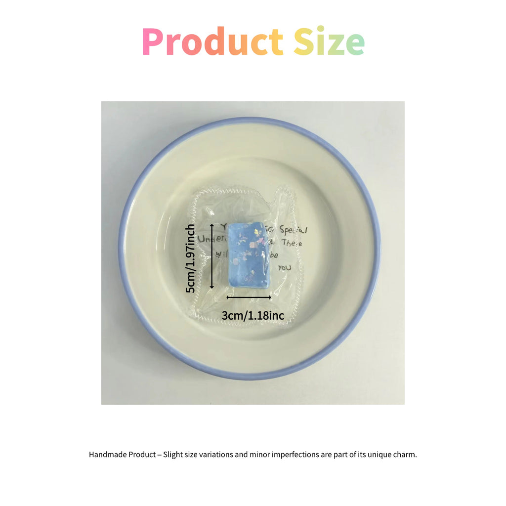Glow in the dark silicone squeeze toy - product size