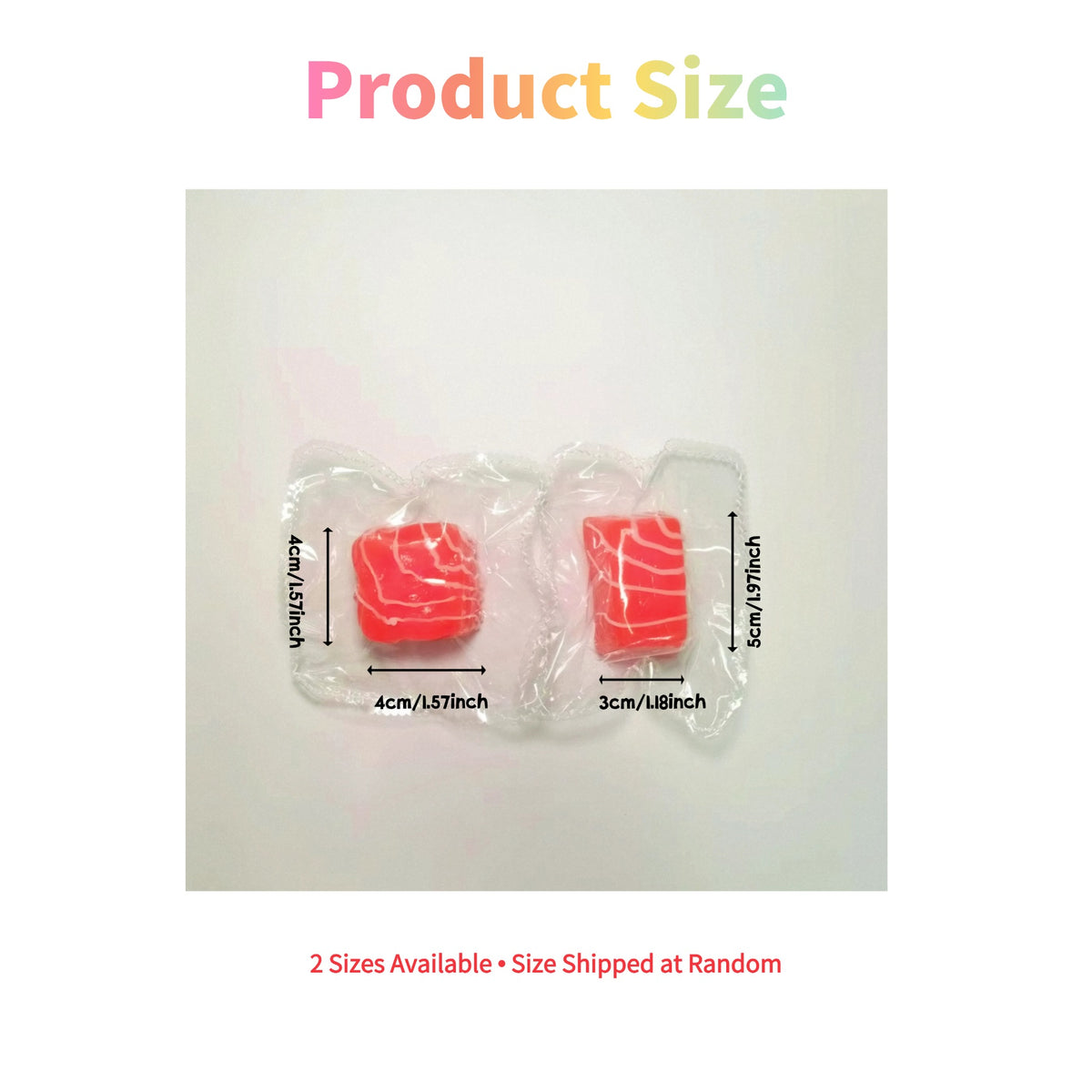 Glow-in-the-Dark Salmon Silicone Squishy Toy, Realistic Sashimi Fidget Stress Relief Gift